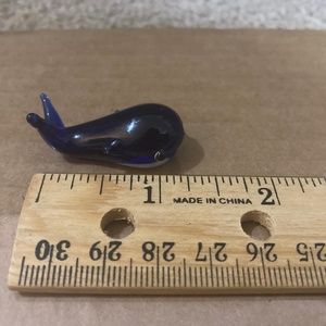 Mini Blown glass whale
